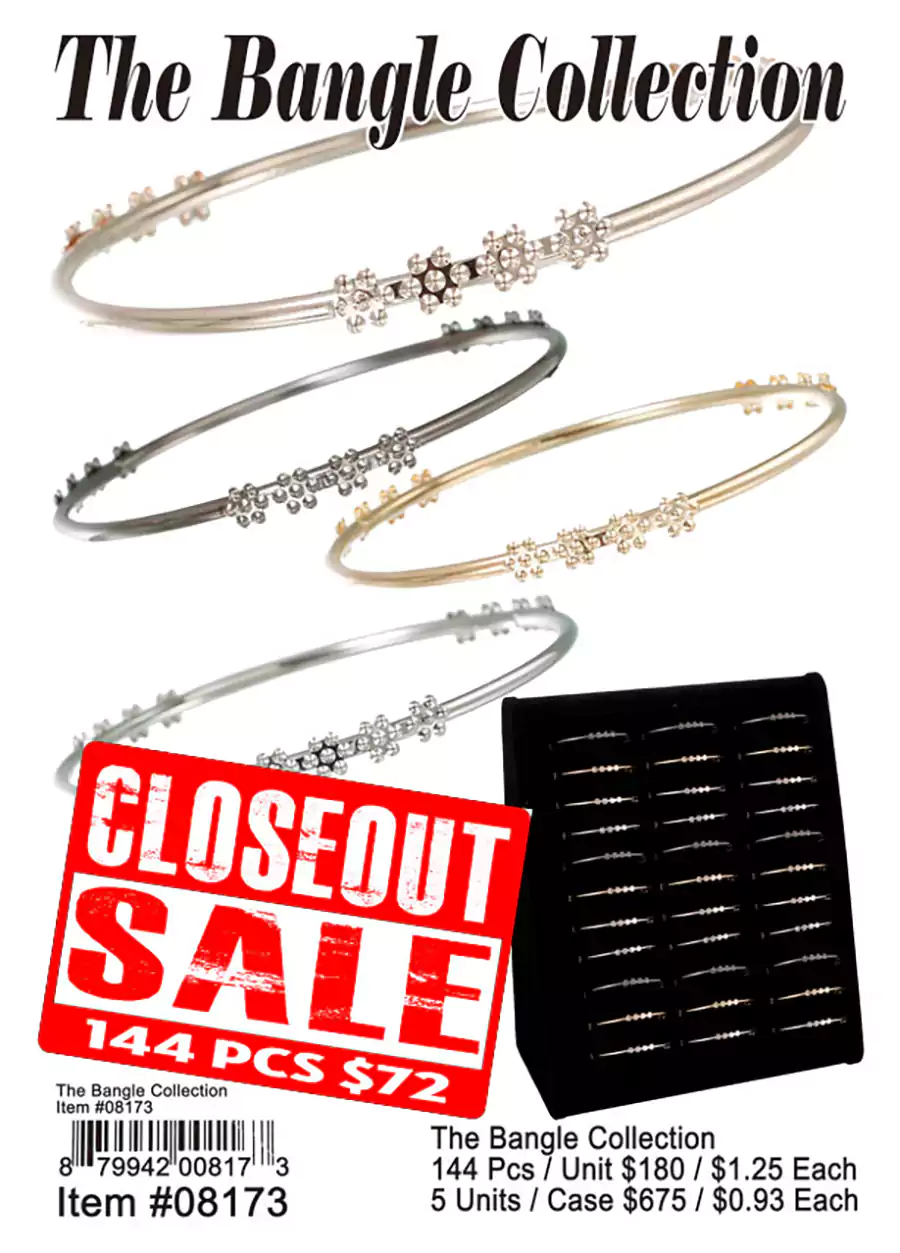 The Bangle Collection - Closeout 144 Pcs.